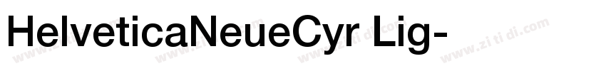 HelveticaNeueCyr Lig字体转换